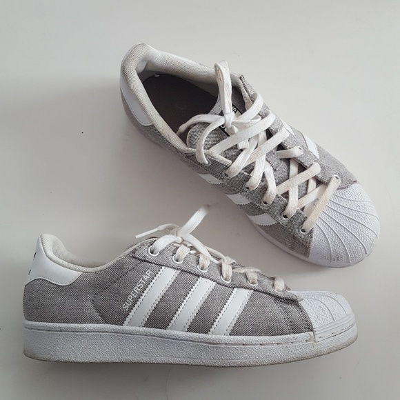 Adidas superstar fabric sneakers size 6.5 Adidas superstar fabric sneakers size 6.5